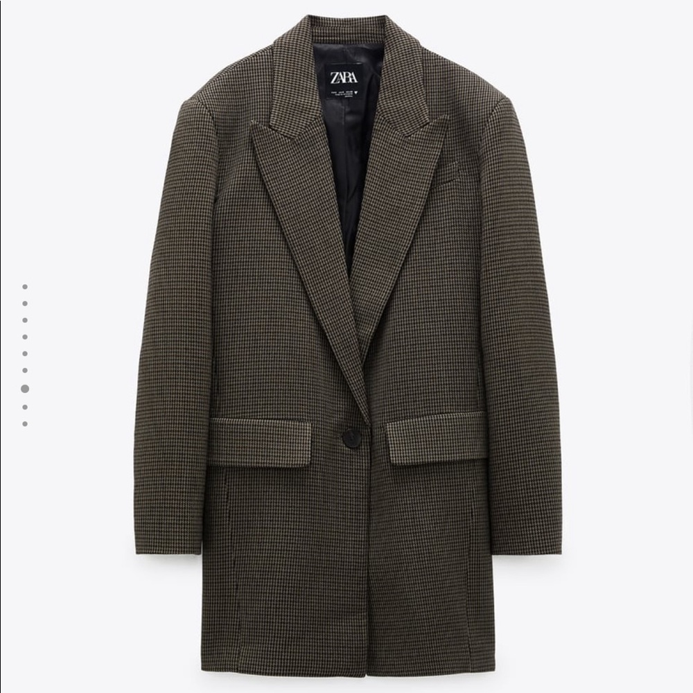 Zara oversized plaid blazer